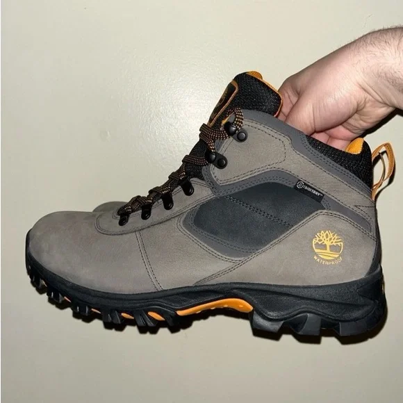 Timberland Mt. Maddsen Waterproof Mid Medium Grey Boots - Picture 3 of 7